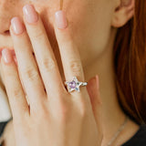 [SET] Snow Heart Star Cubic Rings