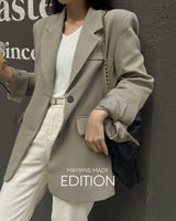 【MADE】Ribbed Loose Fit Blazer