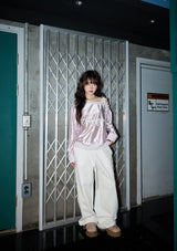 leopard lace uniform mtm - pink