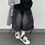 オブリークカーゴデニムバミューダパンツ