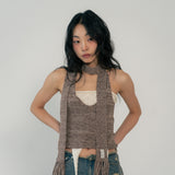 ZIZE KNIT MUFFLER (MOCHA)