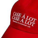 Slogon logo ball cap - red