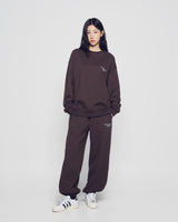 25FW BASIC LOGO NAPPING SWEATSHIRT DARK BROWN