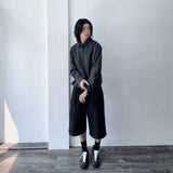 A-Line Silhouette High-Street Twill Shorts