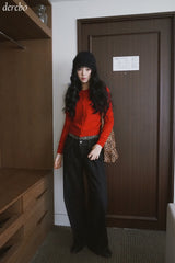 Steady Round Color Long Sleeve Cardigan