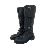 Lace-up Long Boots