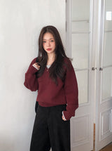 Round Or V-neck Daily Basic Knit (10color / 2type)