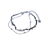 Swirl layered string star bracelet