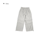 Adim Rivet Pintuck Nylon Wide Pants