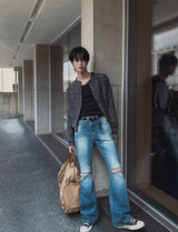 セレブクロップボカシカーディガン
