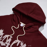 VINTAGE LOGO HOODED T-SHIRT WINE