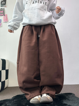 SWEAT BALLOON BACK POINT LONG PANTS🤎🖤🩶3COLOR