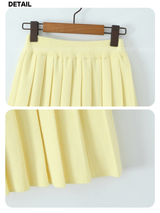 Elise Knitwear Pleats Skirt Cardigan Two-Piece