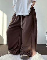 2SIZE🩶 SOFTY SIDE PINTUCK WIDE LONG PANTS 🩶🧇🖤🤍5COLOR