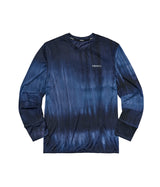 Air Vent Tie-Dye Racing Finger Watch-Hole Long Sleeve (Blue)