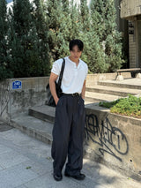 Deli ヘンリーネック半袖Tシャツ