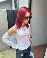 ホースノースリーブTシャツ (White)