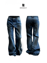 Tan blue denim PT