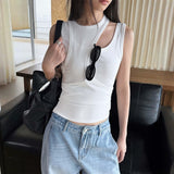 Asymmetrical Layered Deconstructed Tank Top