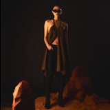 Zipped Draping Top
