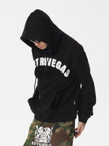 RTVG(RETROVEGAS) Pearl LOGO plus velvet pullover hoodie