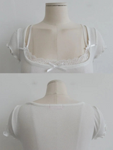 ラッフル トリム リブド ベビー Tシャツ (4COLORS!)