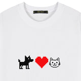 NOT WRONG LIPS SLIM FIT SHORT-SLEEVED T-SHIRT_WHITE