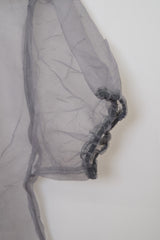 Organza Puff Top (Gray)