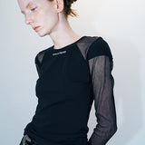 Shimizu pattern tee black