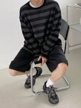 Nylon wide banding half pants 2C