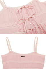 WHISPER BUTTON TOP pink