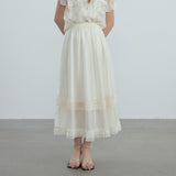 Unique flare butterfly bow tie tulle skirt