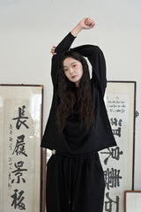 ヴィンテージ P. ダイイングカットアウトボックスTシャツ (Black)