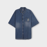 3 TAP Smoke Wrinkle Wash Short Sleeve Shirt (2color)