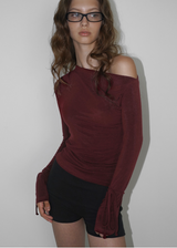 [MADE] Bindiggle Uncut Shirring Long Sleeve T-Shirt