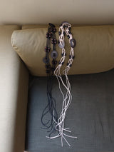 BOHO WOOD BEADS STRING BELT (IVORY, BLACK 2COLORS!)