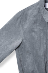 Brandt incision suede cropped jacket