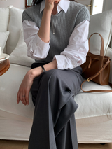 Jennie Slim Ribbed Mock Neck Knit / 4 colors