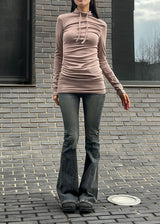 LINE BOOTS CUT DENIM