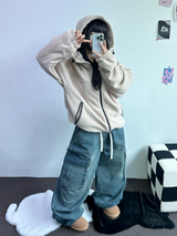 OVERFIT FLEECE ZIP-UP💛🤎🖤 - 3 COLORS