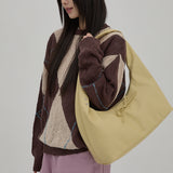 Artificial Leather Ribbon Hobo Bag