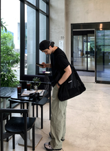 [Limited Quantity] ルック ステーブル 2WAY クーリング ナイロン ワイド バンディング パンツ