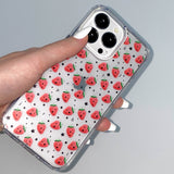 [MADE] Strawberry Star Clear iPhone Case