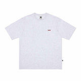 アイスポップグラフィック半袖Tシャツ【ホワイトメランジグレー】