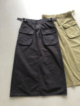 tap pocket long skirt