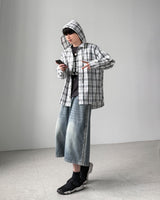 Maria Check Hood Shirts