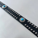 ヴィンテージアゲートレザーベルト