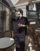 Summer Cooling Linen Half Banding Slacks