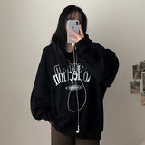 Poemy Lettering Over Hoodie