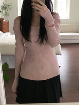 Rubin off-shoulder knitwear (2 colors)